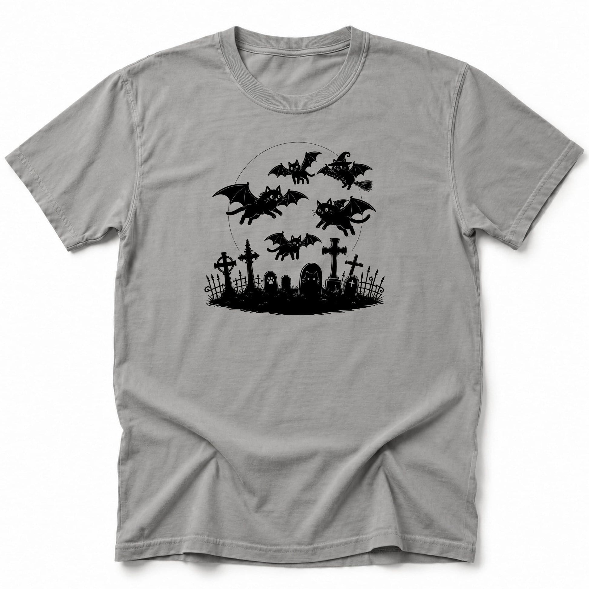 Cat Flight T-Shirt Grey / S 74529554299230054093 T-Shirt