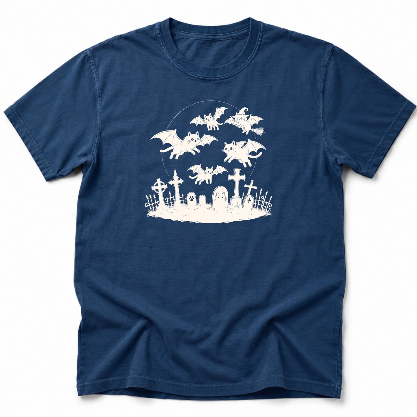 Cat Flight T-Shirt Navy / S 26452833536057759431 T-Shirt