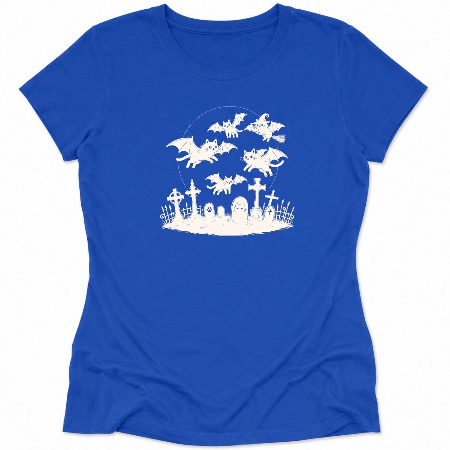 Cat Flight Womens Tee S / True Royal 29290479074328911743 T-Shirt