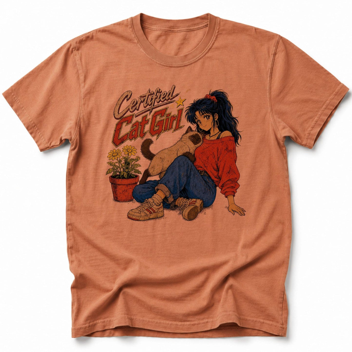Cat Girl Certified 2 T-Shirt Yam / S 21556369399920680532 T-Shirt
