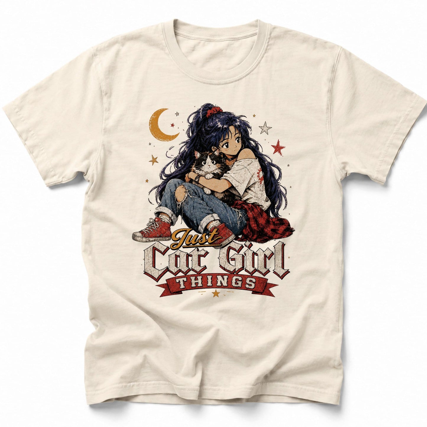 Cat Girl Things T-Shirt Ivory / S 52848930719298999850 T-Shirt