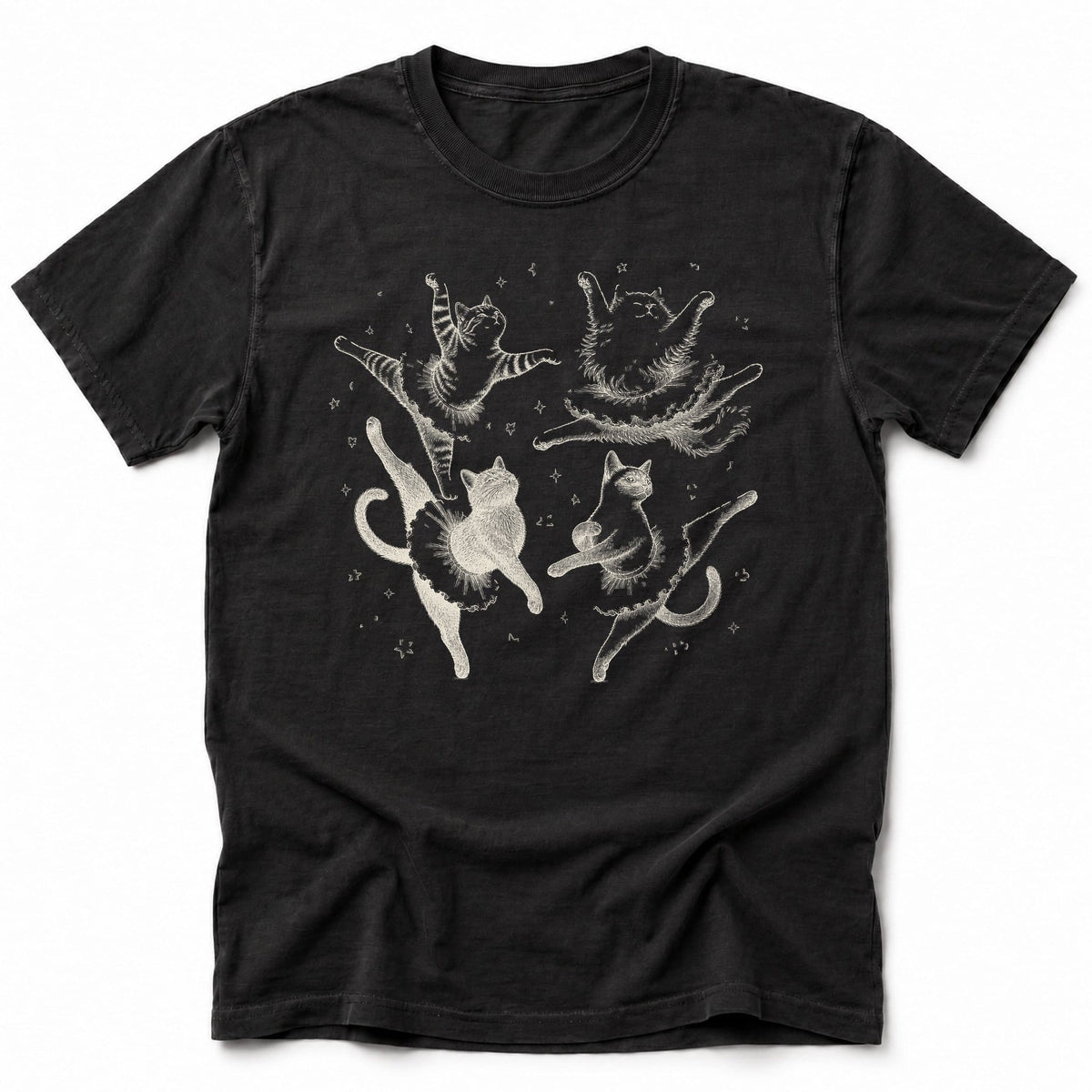 Cat Grace T-Shirt Black / S 27272740154461755347 T-Shirt
