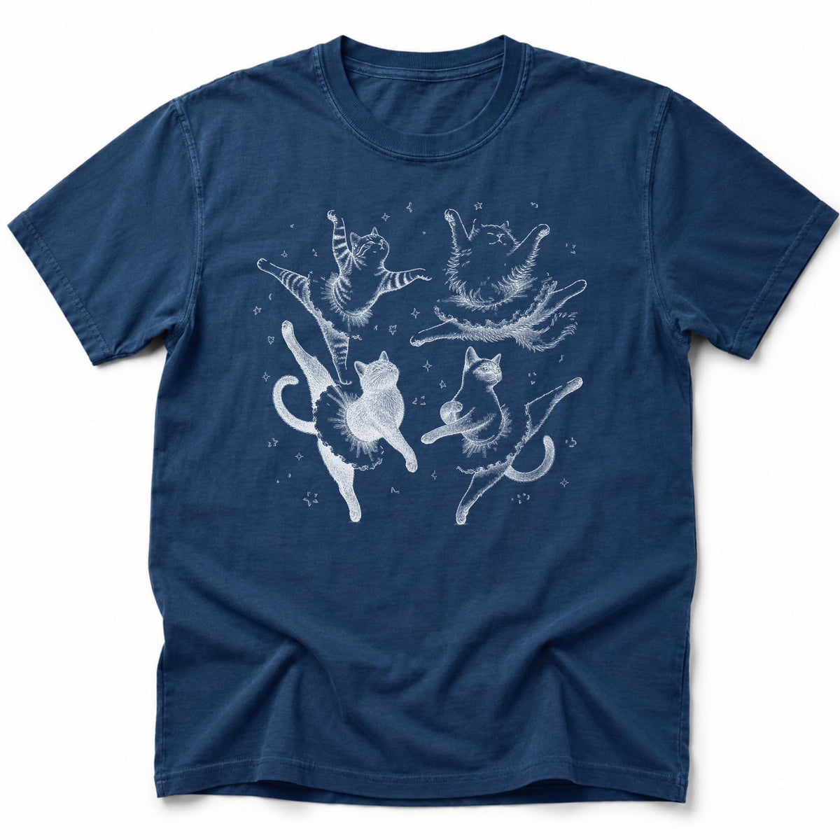 Cat Grace T-Shirt Navy / S 27522643119007782664 T-Shirt