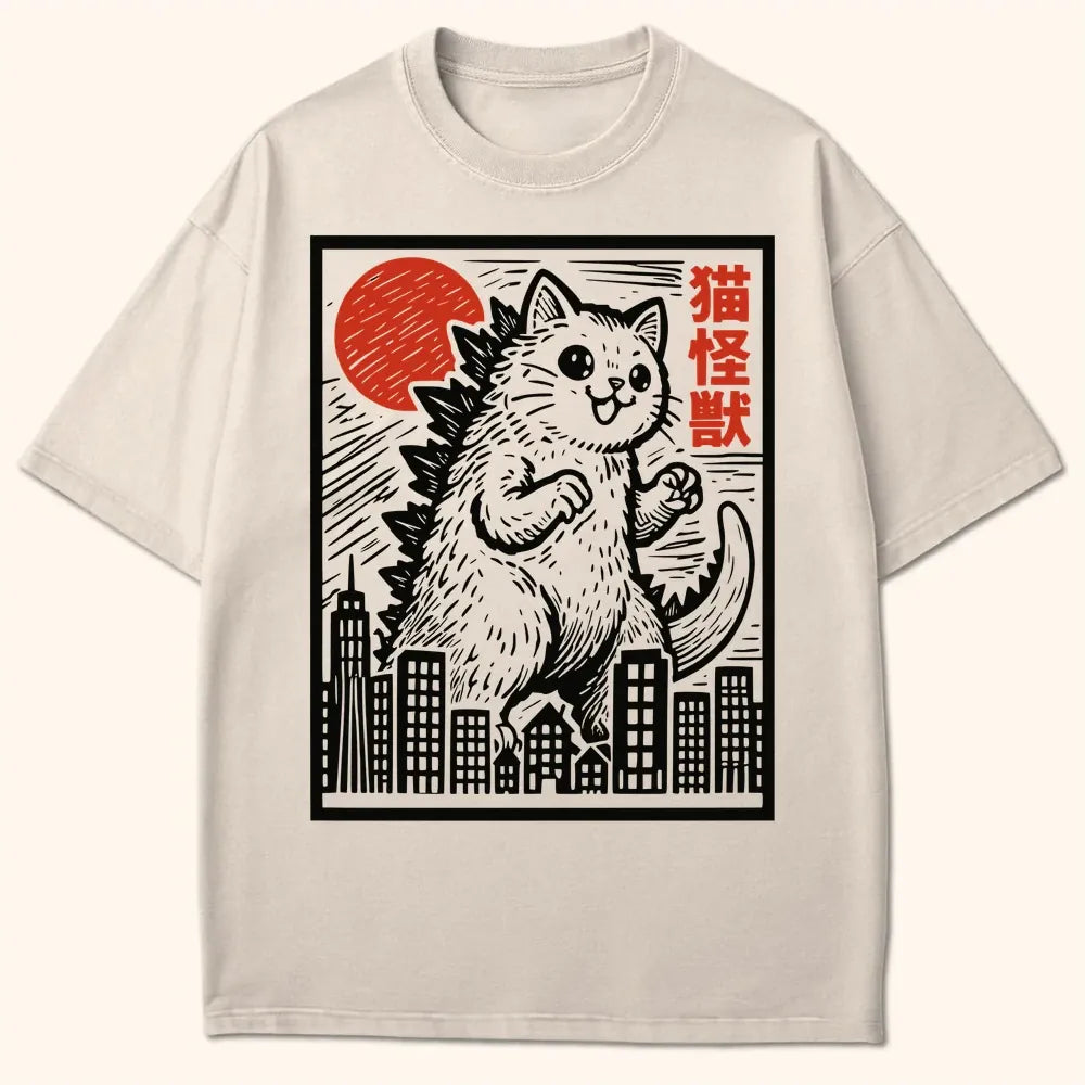 Cat Kaiju T-Shirt Ivory / S 29363362923512136482 T-Shirt