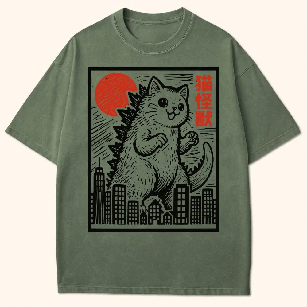 Cat Kaiju T-Shirt Moss / S 23614087514216647894 T-Shirt