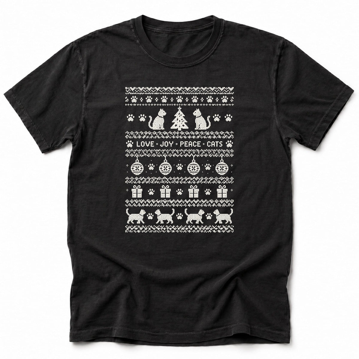 Cat Knit T-Shirt Black / S 70967550871788620022 T-Shirt