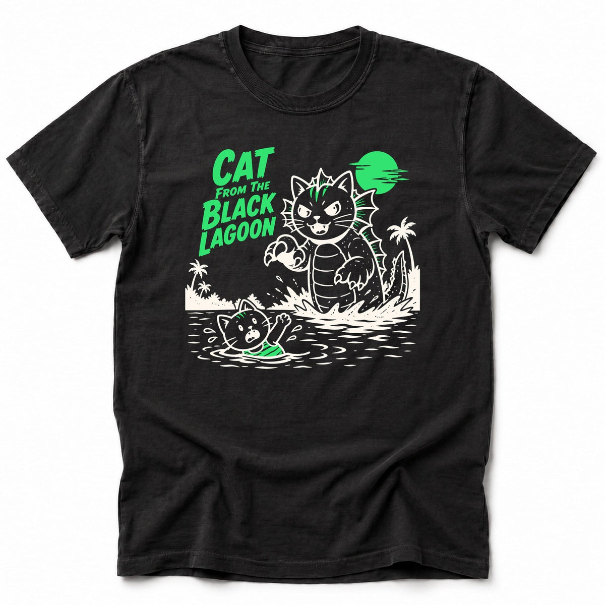 Cat Lagoon T-Shirt Black / S 19993525134254543285 T-Shirt