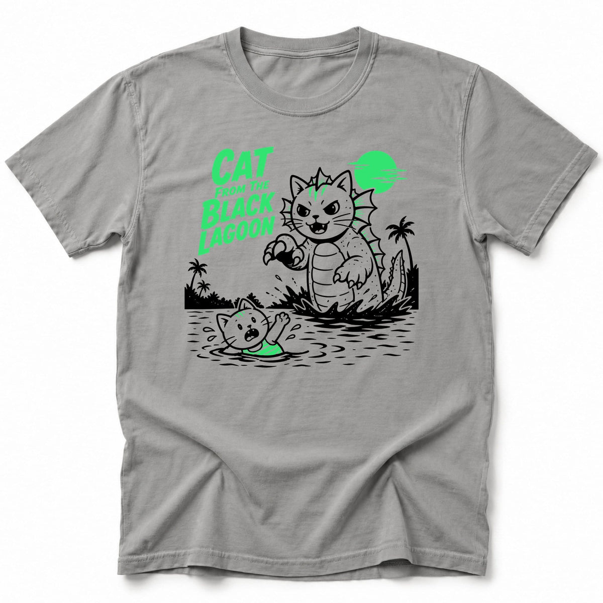 Cat Lagoon T-Shirt Grey / S 52375491649469611745 T-Shirt