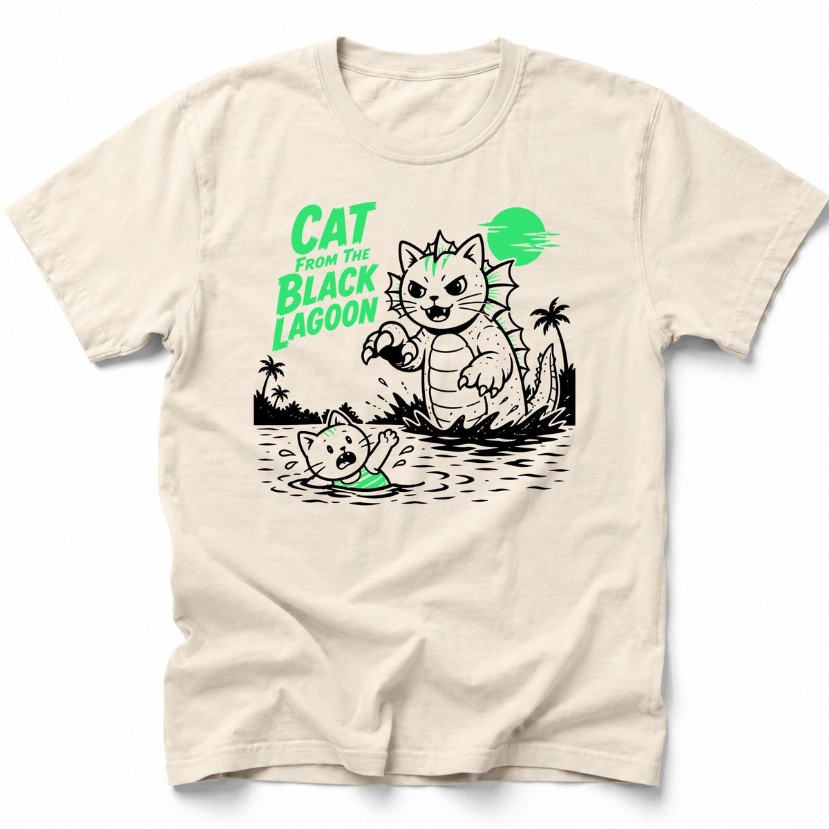 Cat Lagoon T-Shirt Ivory / S 12834732140609776197 T-Shirt