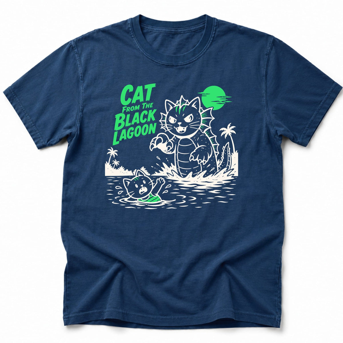 Cat Lagoon T-Shirt Navy / S 30530378404772120148 T-Shirt