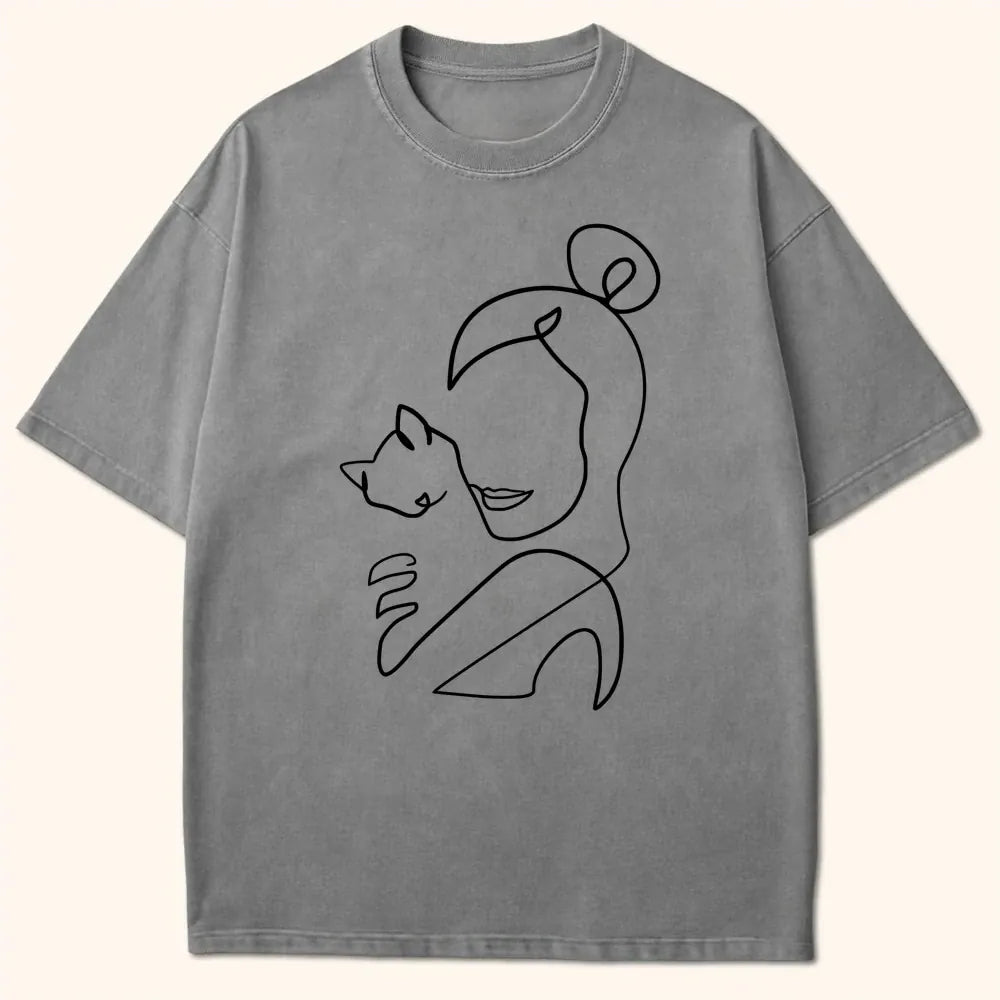 Cat Mom Embrace T-Shirt T-Shirt