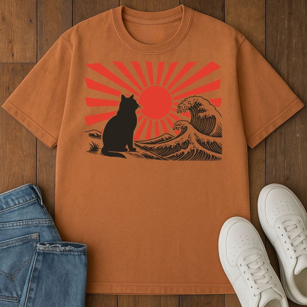 Cat Of The Rising Sun T-Shirt Yam / S 23129695280230247566 T-Shirt