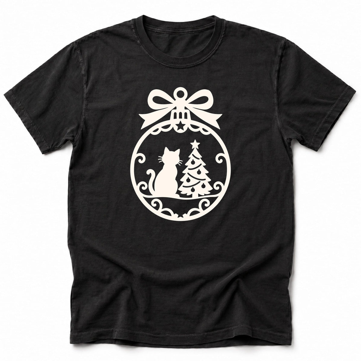 Cat Ornament T-Shirt Black / S 27935092553414016514 T-Shirt