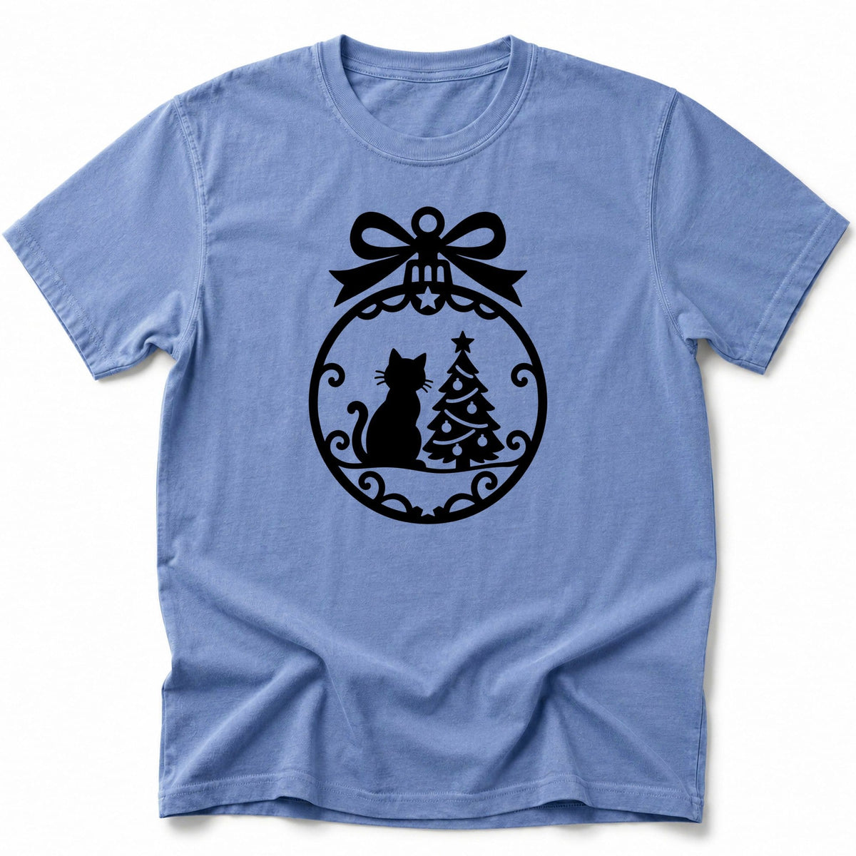 Cat Ornament T-Shirt Blue Jean / S 21770311131434311359 T-Shirt