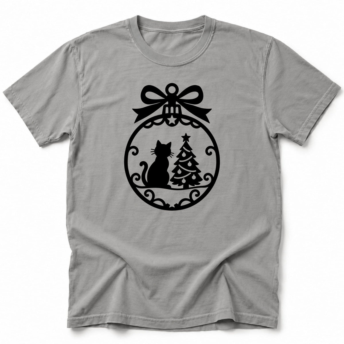 Cat Ornament T-Shirt Grey / S 30132864621351426868 T-Shirt