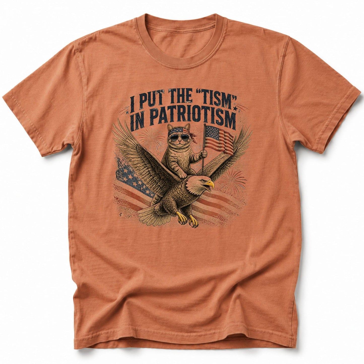 Cat Patriot T-Shirt Yam / S 28683000701719825191 T-Shirt