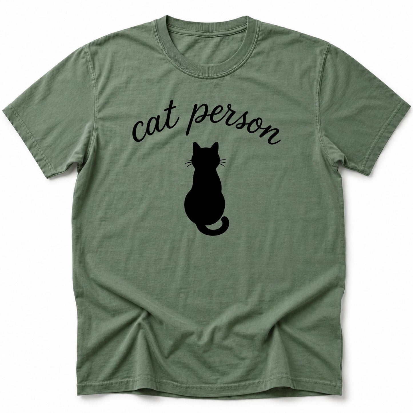 Cat Person T-Shirt Moss / S 32021311663915492832 T-Shirt