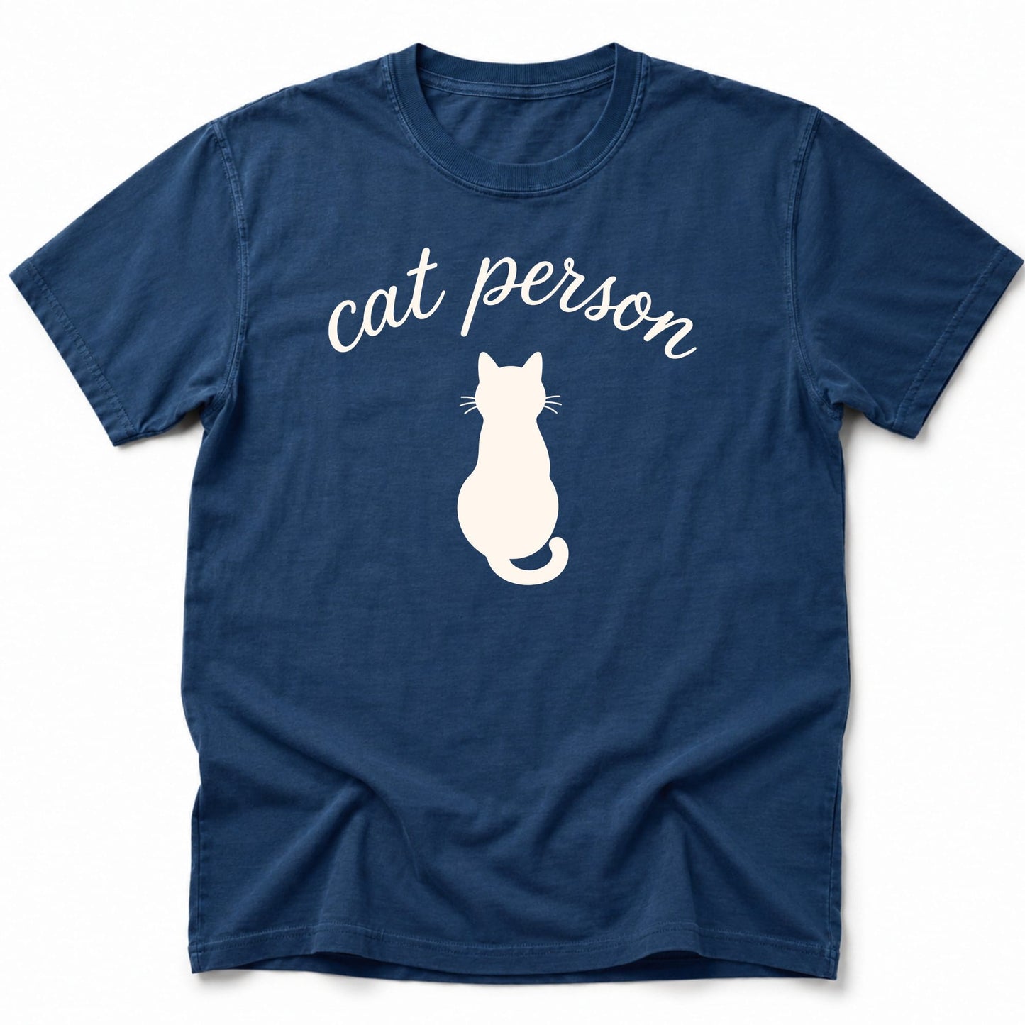 Cat Person T-Shirt Navy / S 16862257618728900074 T-Shirt