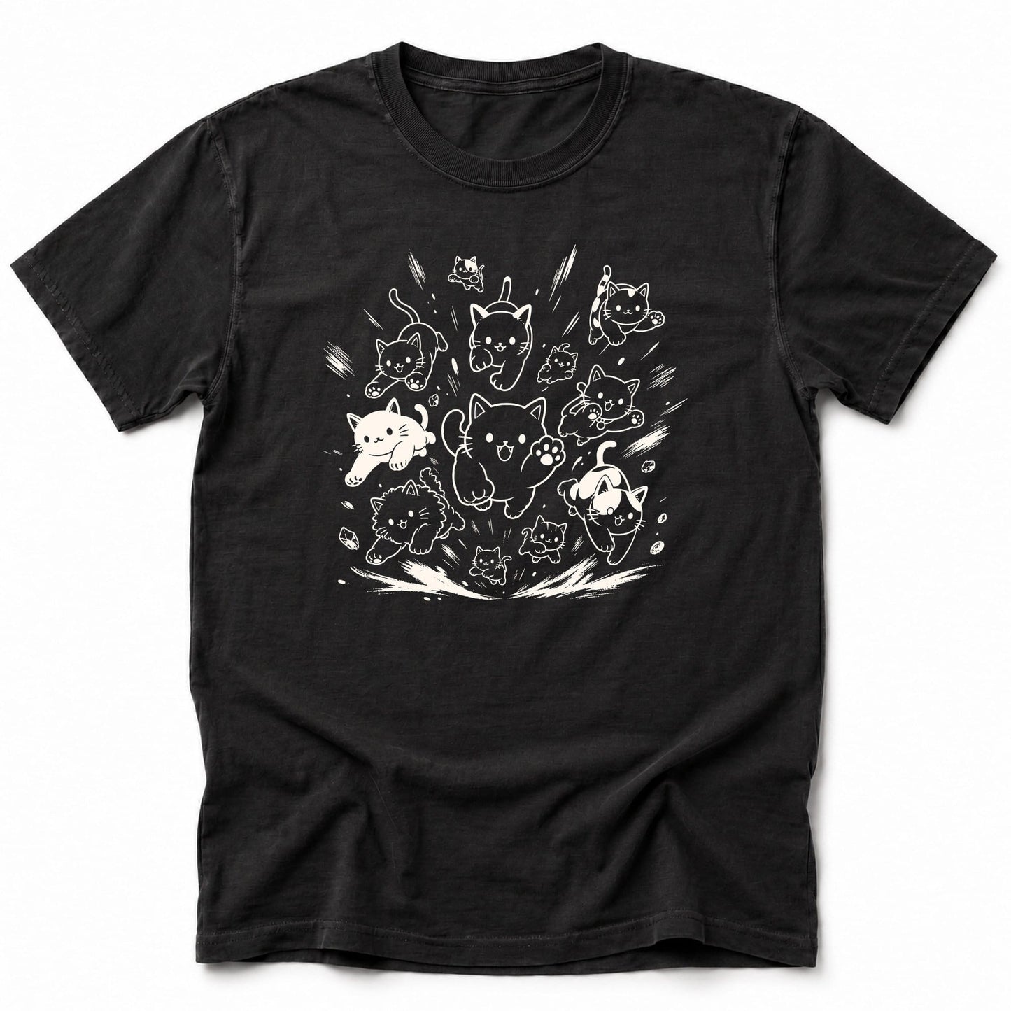 Cat Rush T-Shirt Black / S 10912197317679126721 T-Shirt