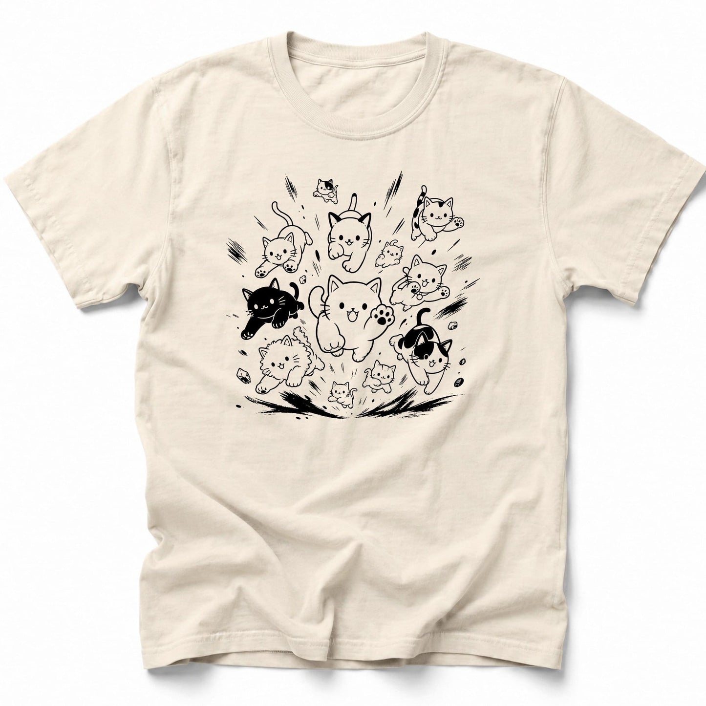 Cat Rush T-Shirt Ivory / S 24165090839868794055 T-Shirt
