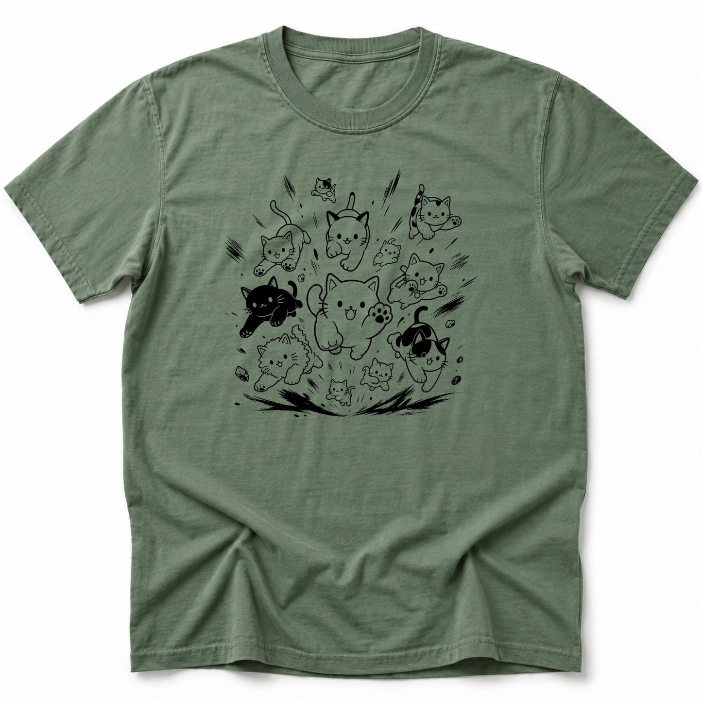 Cat Rush T-Shirt Moss / S 27545977947468433358 T-Shirt