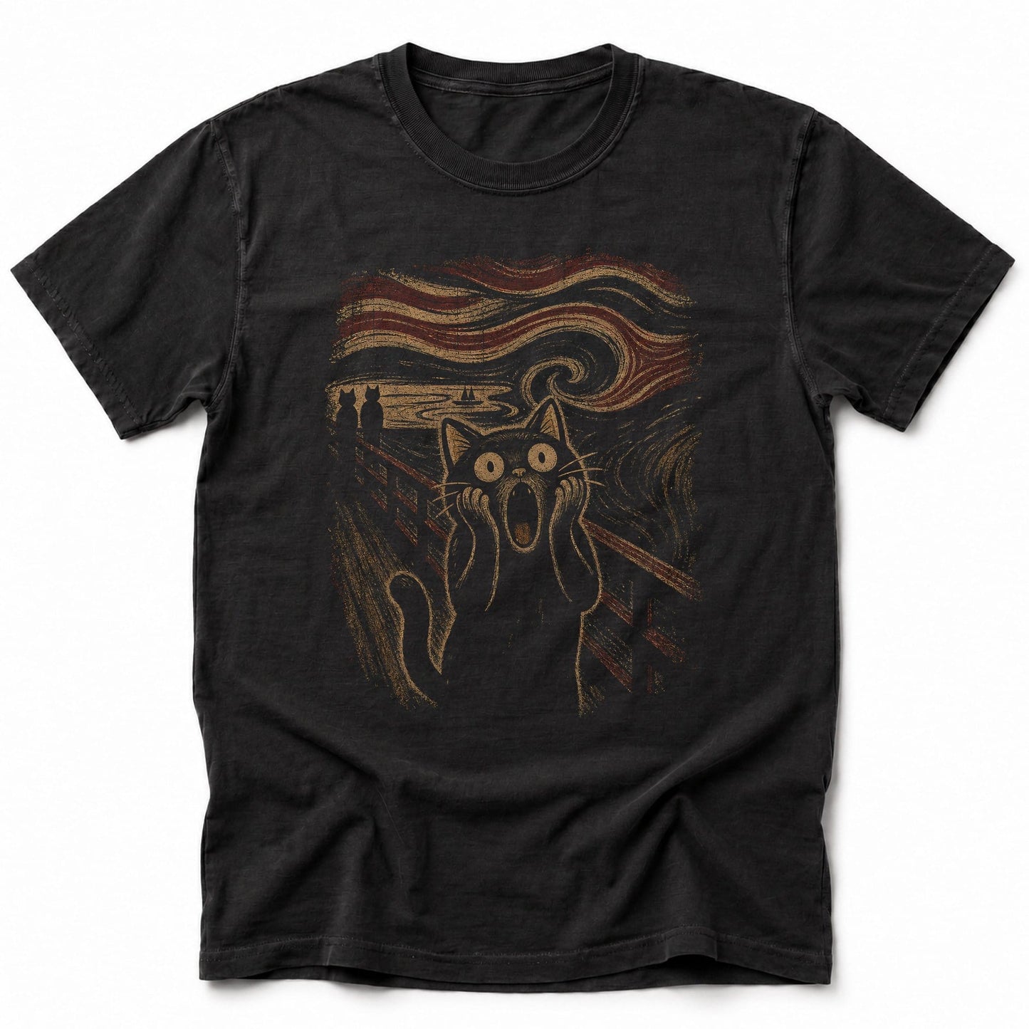 Cat Scream Purrfection T-Shirt Black / S 91120559911068243355 T-Shirt