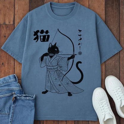 Cat Sniper T-Shirt Blue Jean / S 26325098800340378397 T-Shirt