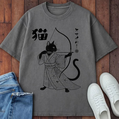 Cat Sniper T-Shirt Grey / S 90646815765409969008 T-Shirt