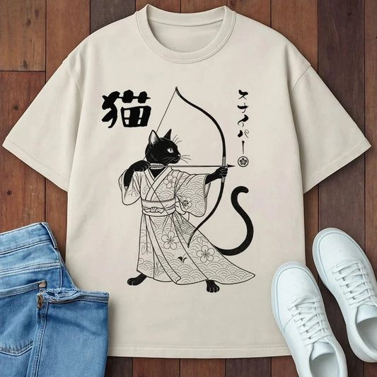 Cat Sniper T-Shirt Ivory / S 24438308457319077192 T-Shirt