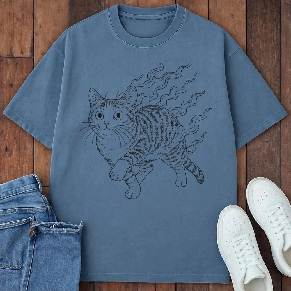 Cat Spirit T-Shirt  – Softest Cat Tee on Earth Blue Jean / S 13681185929958951180 T-Shirt