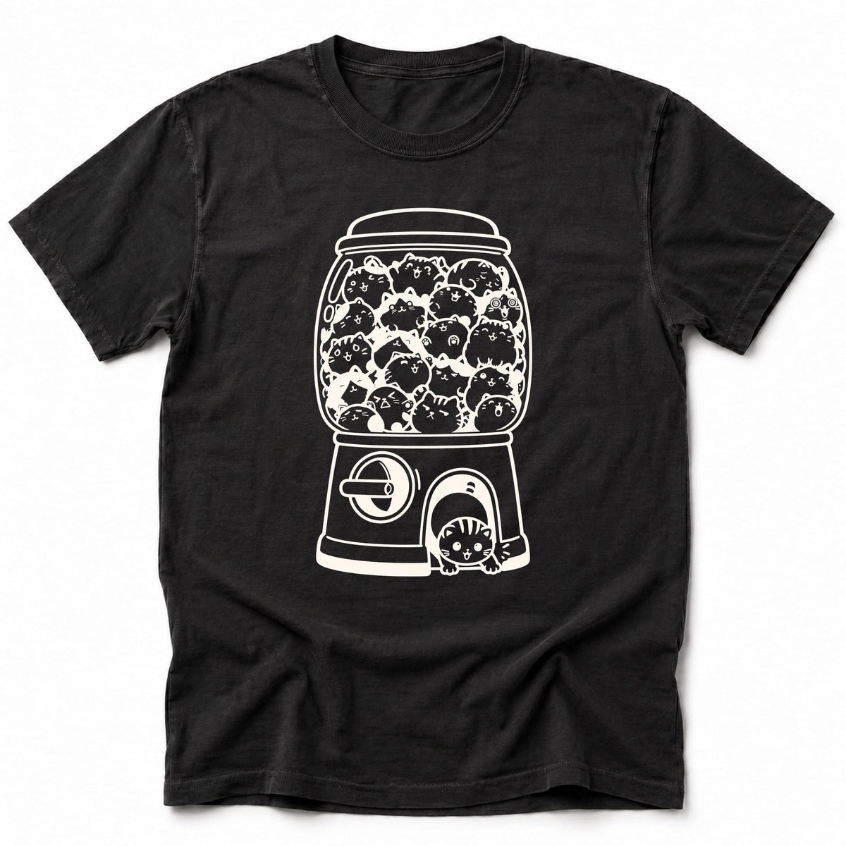 Cat Surprise T-Shirt Black / S 30450332841082900796 T-Shirt
