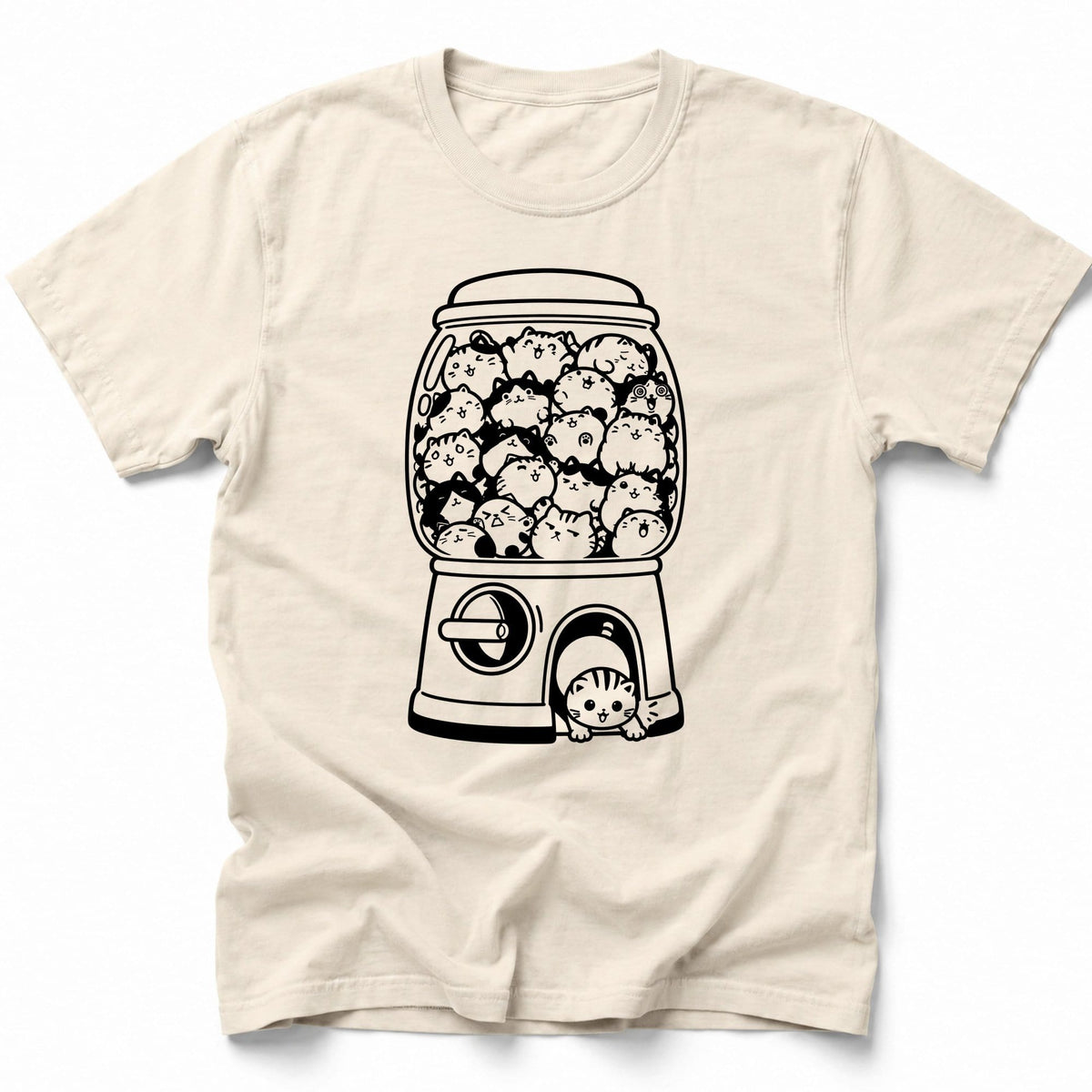 Cat Surprise T-Shirt Ivory / S 20212710054510002533 T-Shirt