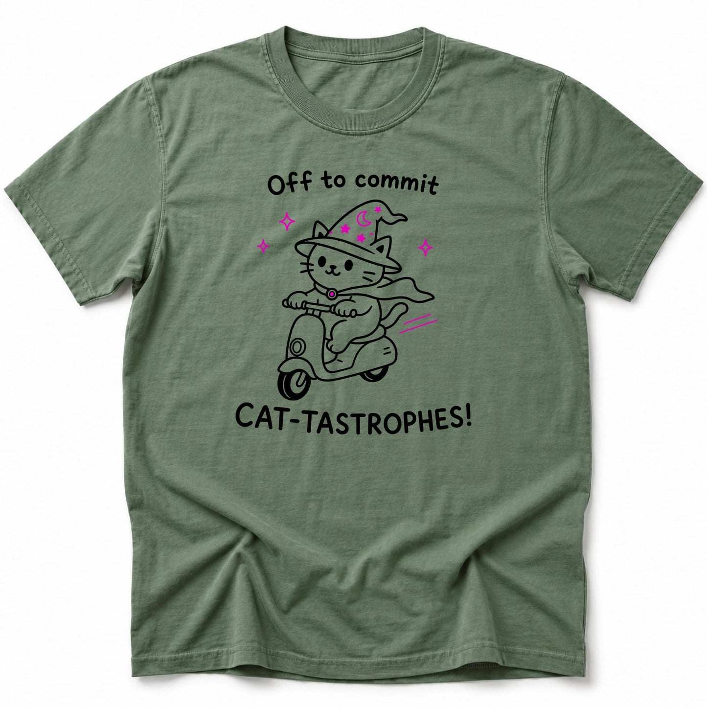 Cat-tastrophes T-Shirt Moss / S 32292154533338688059 T-Shirt