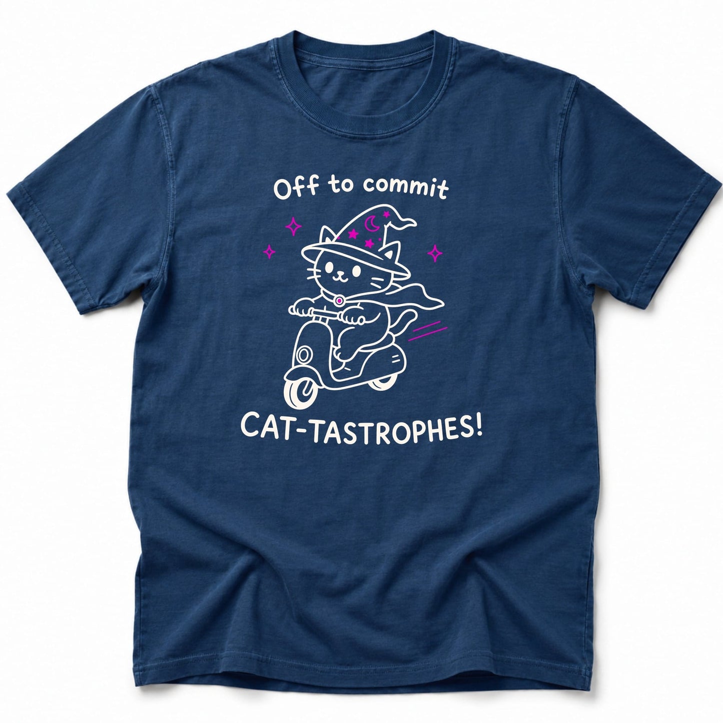 Cat-tastrophes T-Shirt Navy / S 16527403480186034701 T-Shirt