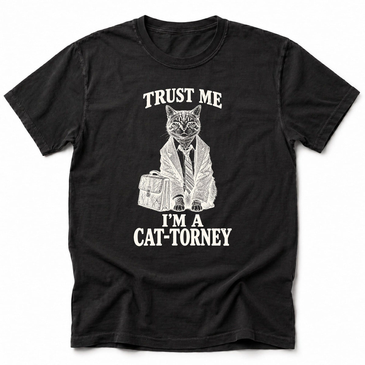 Cat-Torney T-Shirt Black / S 27227444054783648898 T-Shirt