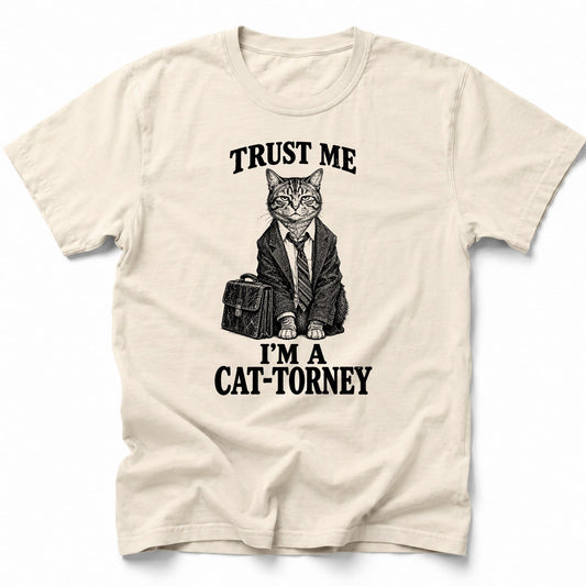 Cat-Torney T-Shirt Ivory / S 21501982160248082360 T-Shirt
