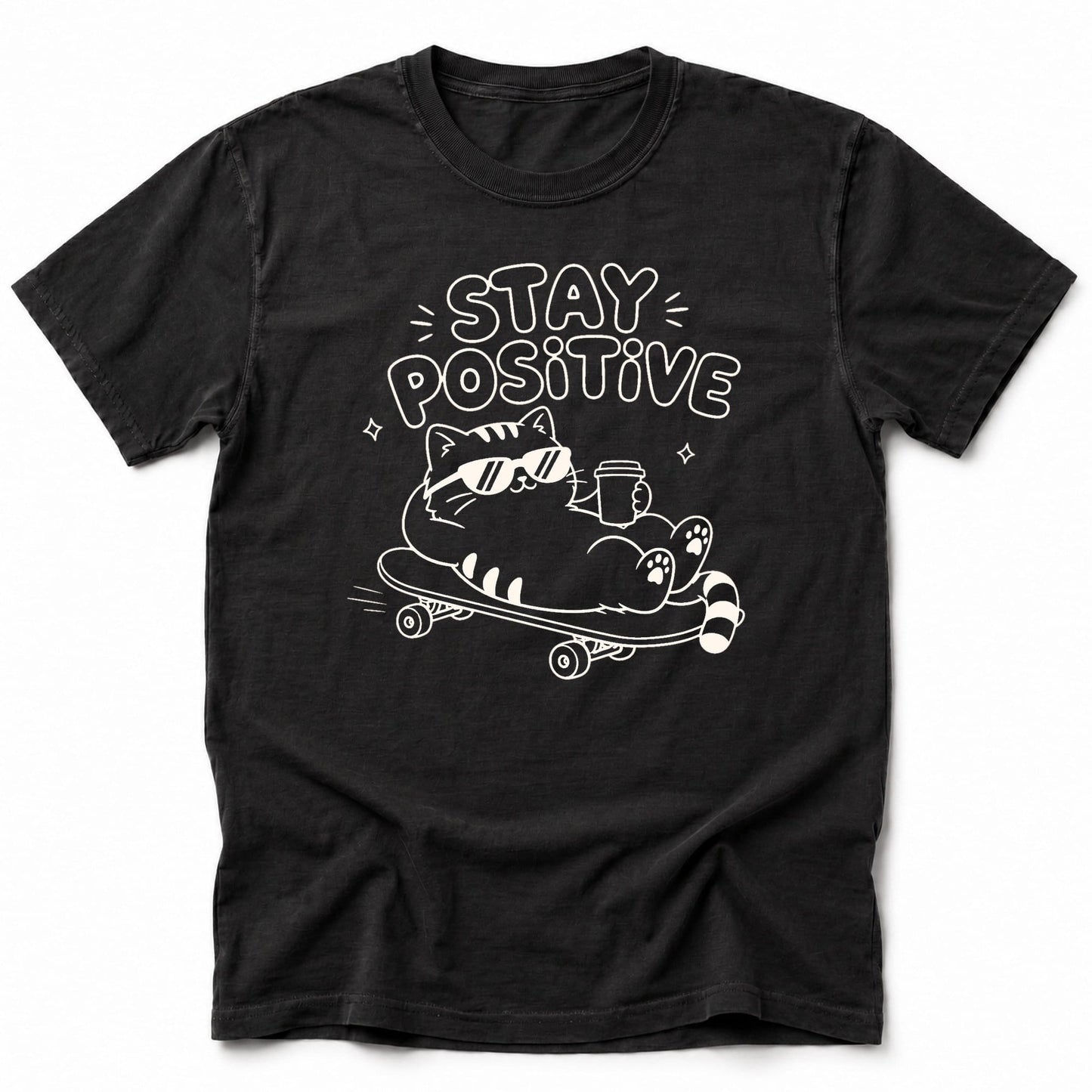 Cat Vibes T-Shirt Black / S 19150131555151506991 T-Shirt