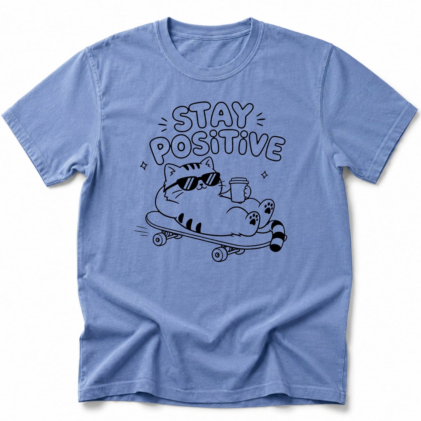 Cat Vibes T-Shirt Blue Jean / S 16115650990643660907 T-Shirt
