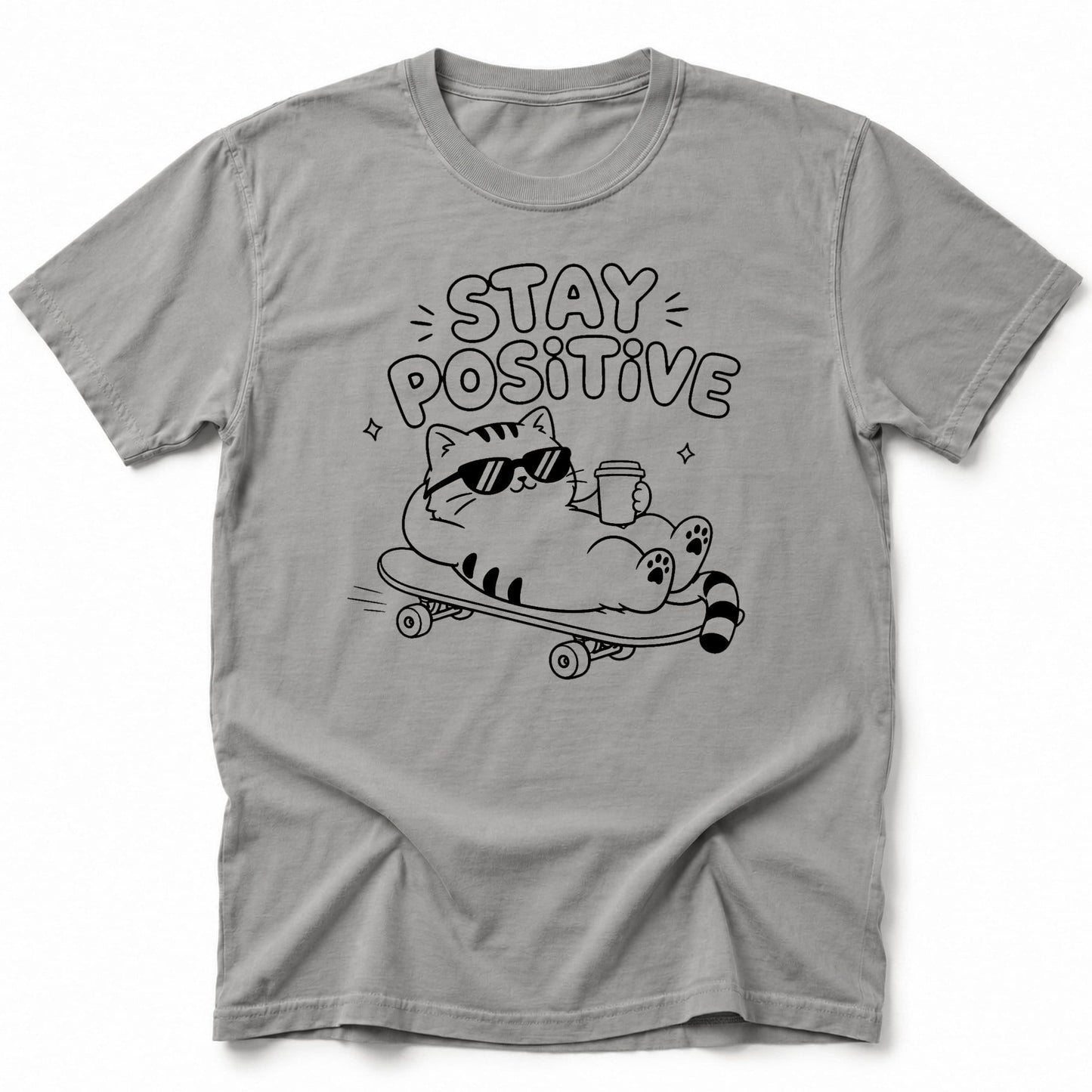 Cat Vibes T-Shirt Grey / S 15288694765167630941 T-Shirt