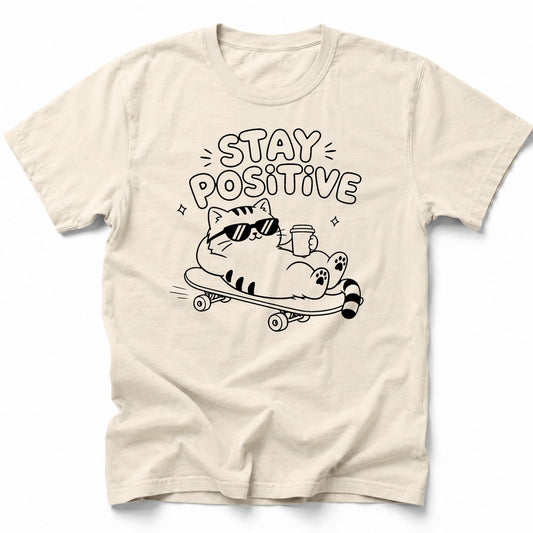 Cat Vibes T-Shirt Ivory / S 13705235745409917604 T-Shirt