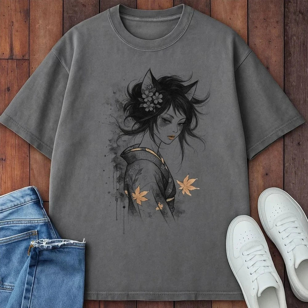 Catitude Beauty T-Shirt Grey / S 47272583870441634159 T-Shirt