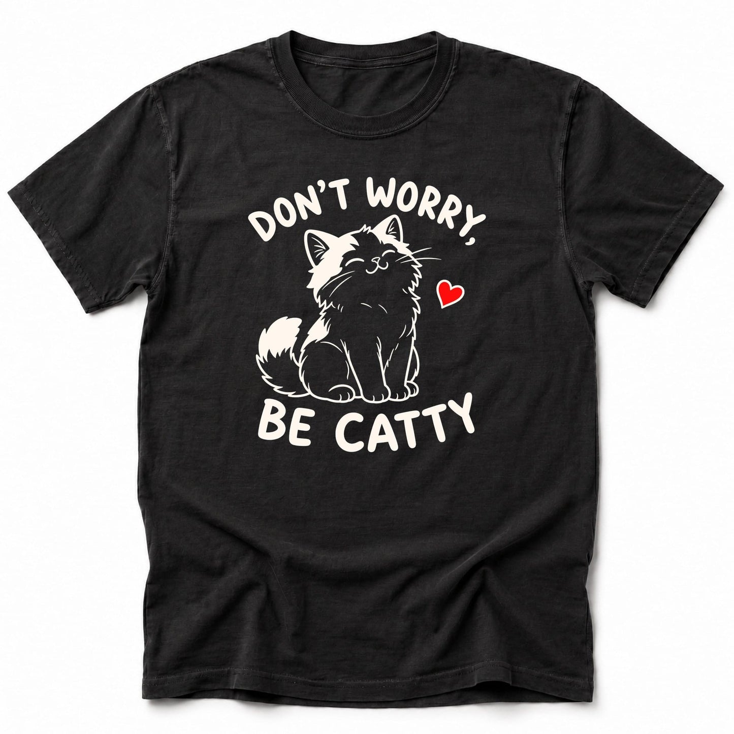 Catitude Kawaii T-Shirt Black / S 22684792726006628695 T-Shirt