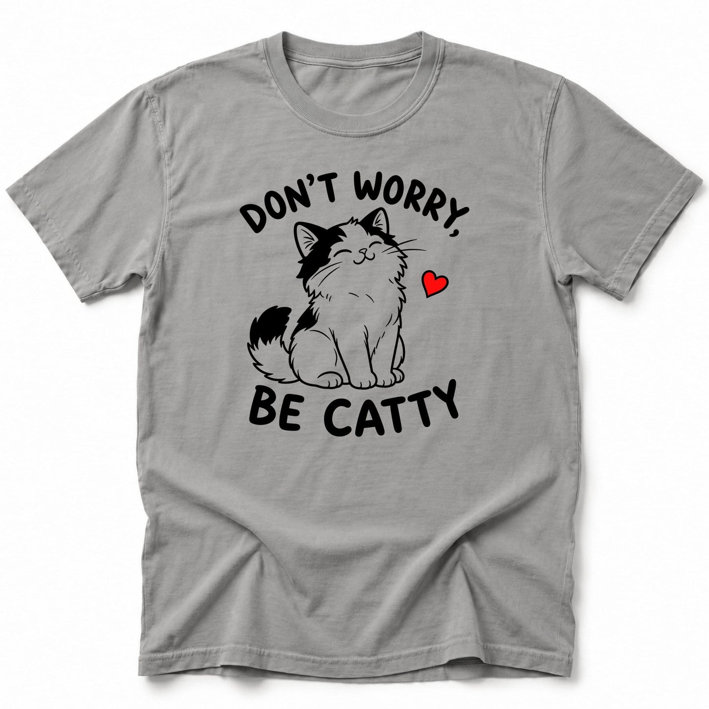 Catitude Kawaii T-Shirt Grey / S 12687550457843373327 T-Shirt