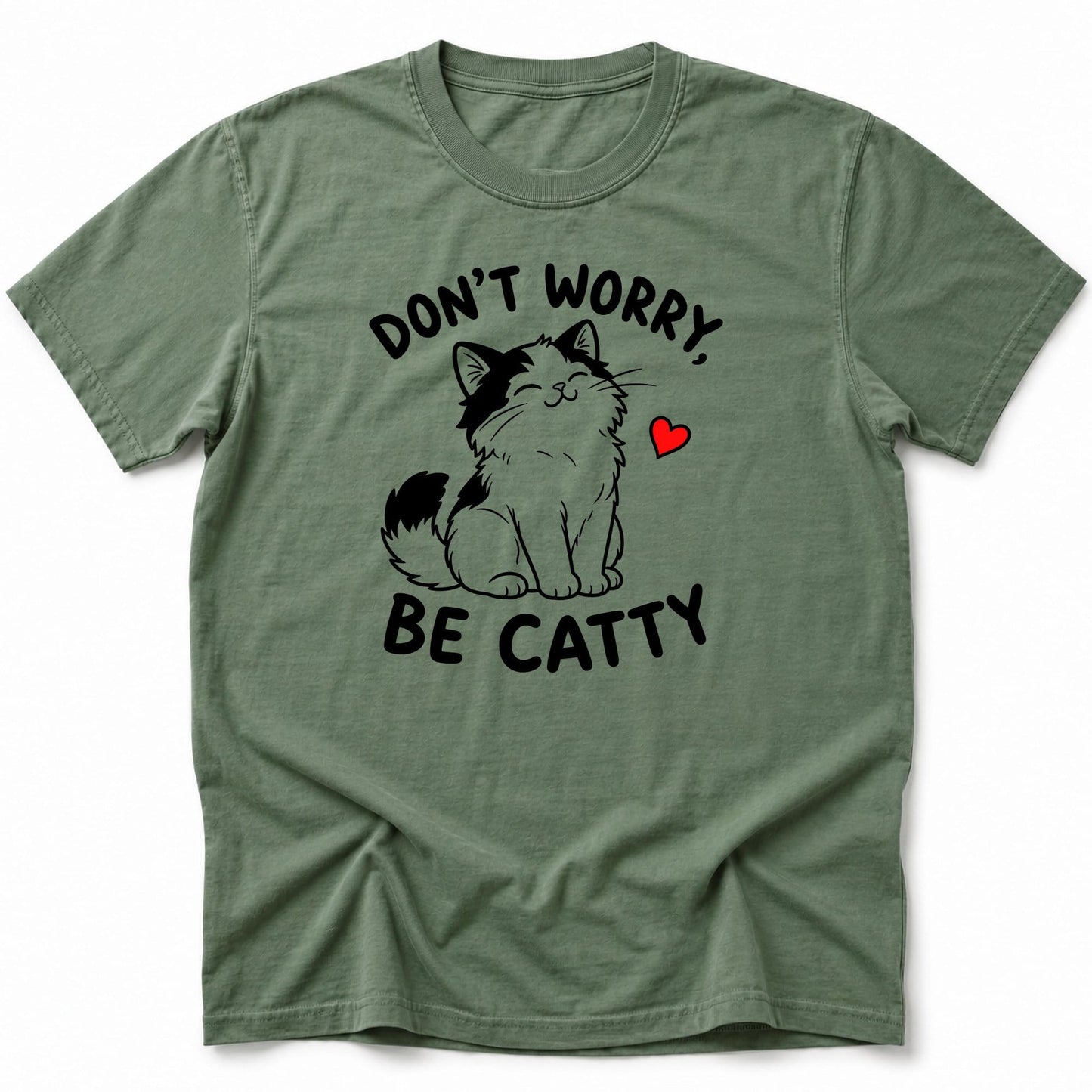 Catitude Kawaii T-Shirt Moss / S 29244302689347271534 T-Shirt