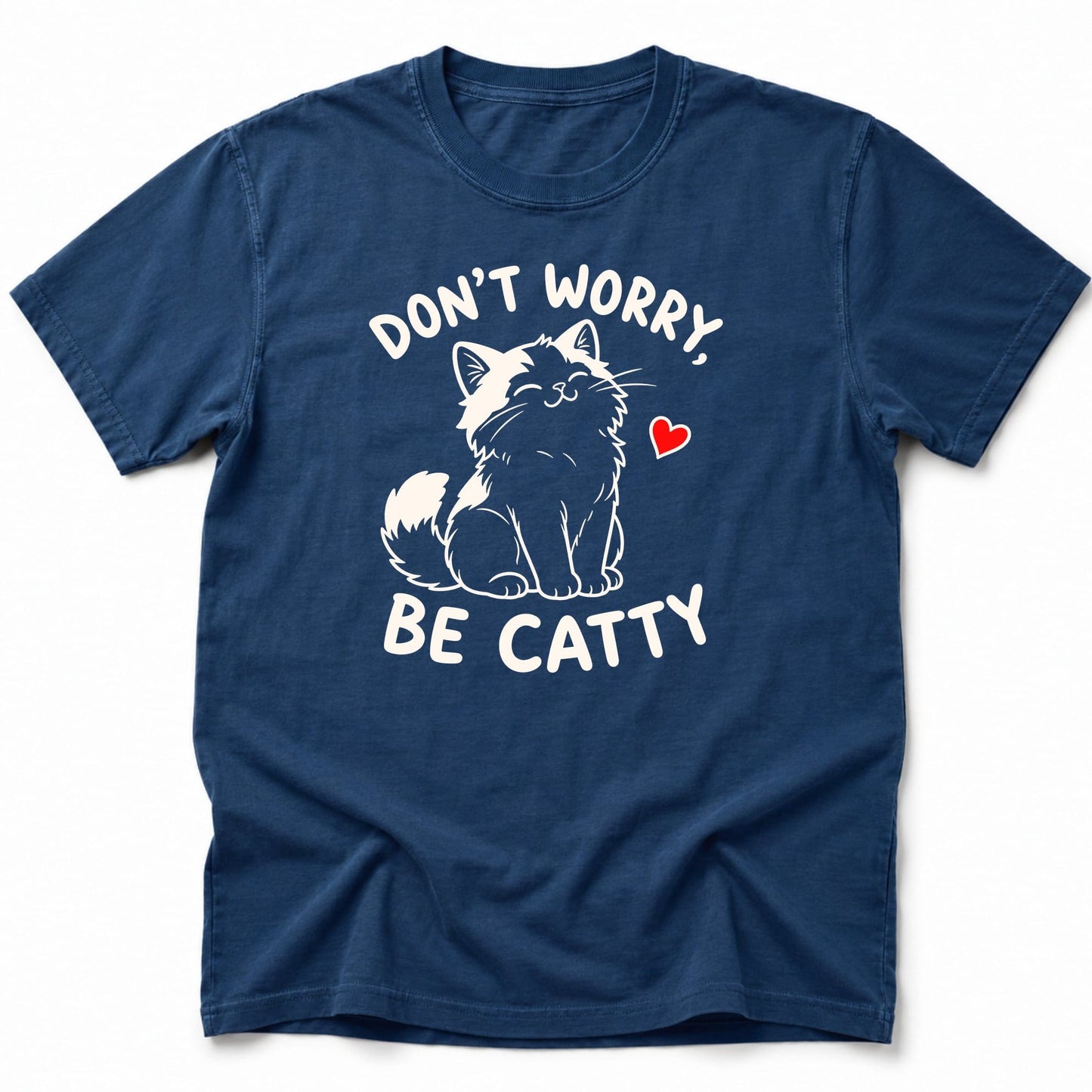 Catitude Kawaii T-Shirt Navy / S 26422695714302772506 T-Shirt