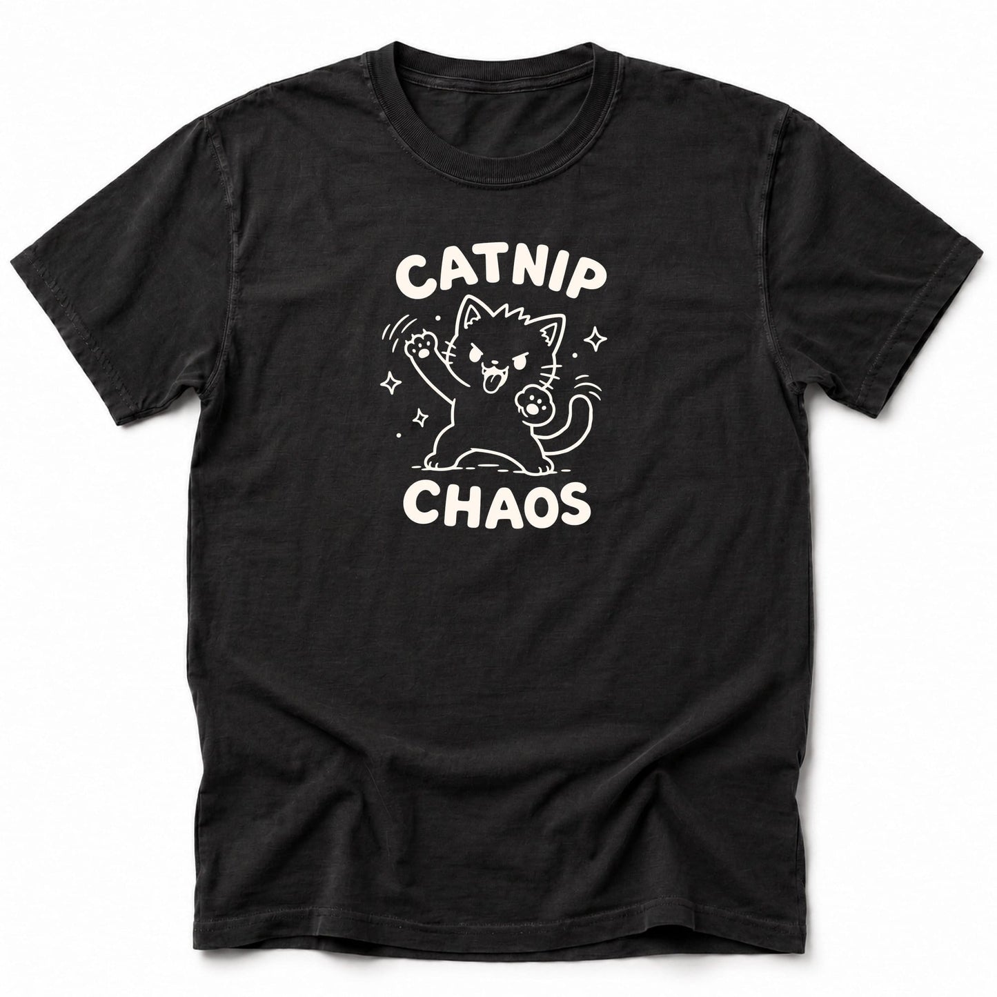 Catnip Chaos T-Shirt Black / S 12189388678388433945 T-Shirt