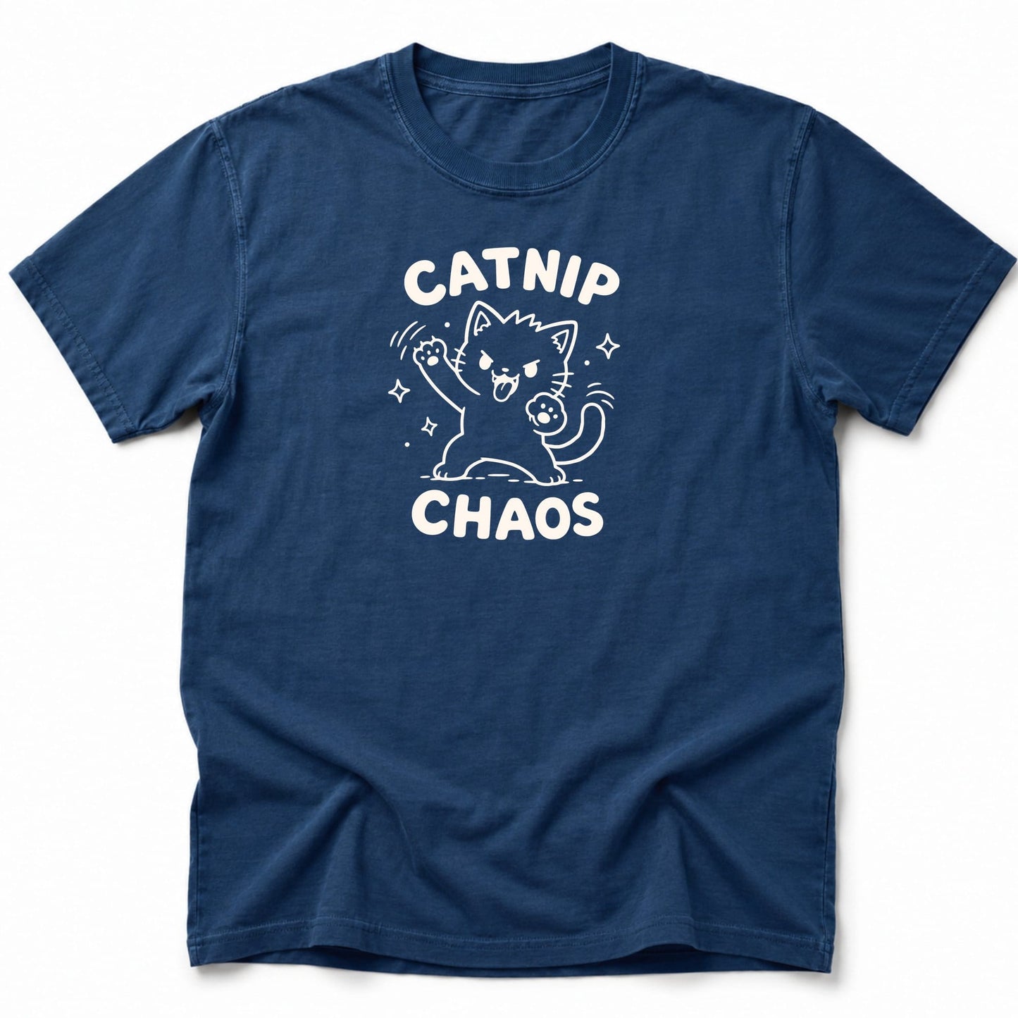 Catnip Chaos T-Shirt Navy / S 25792934517237359215 T-Shirt