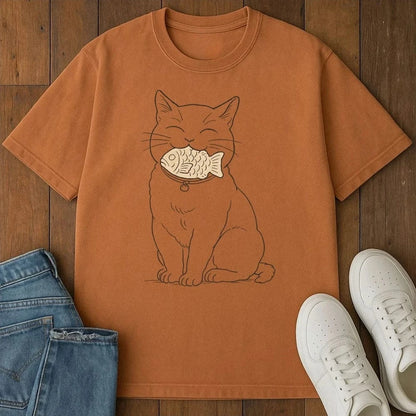 Cats Love Taiyaki T-Shirt  – Softest Cat Tee on Earth Yam / S 14347103229631692897 T-Shirt