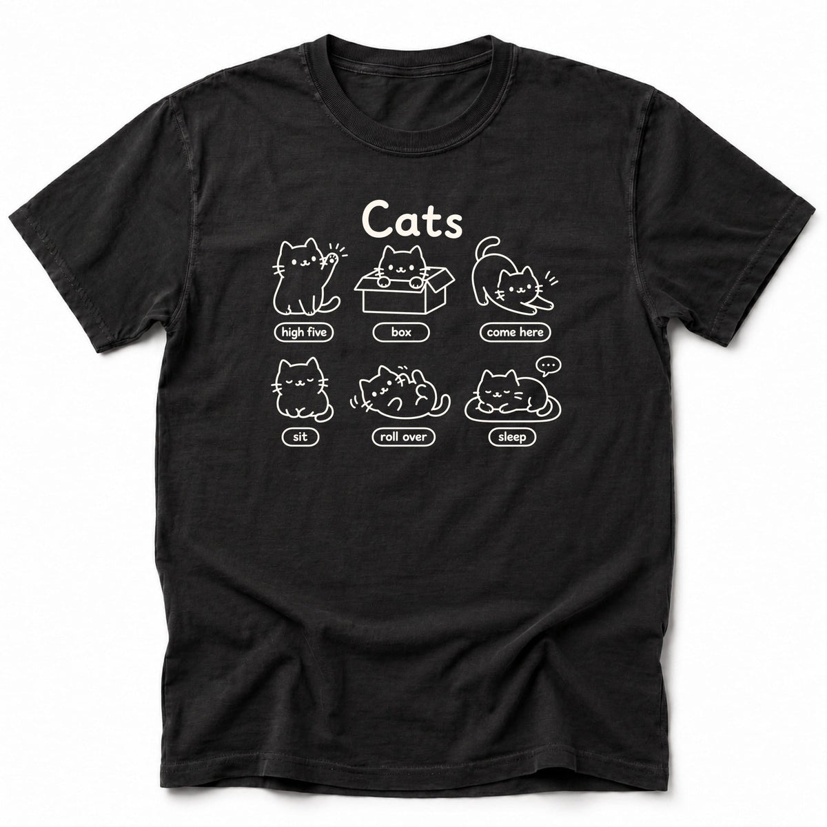Cats T-Shirt Black / S 23043683647955752673 T-Shirt