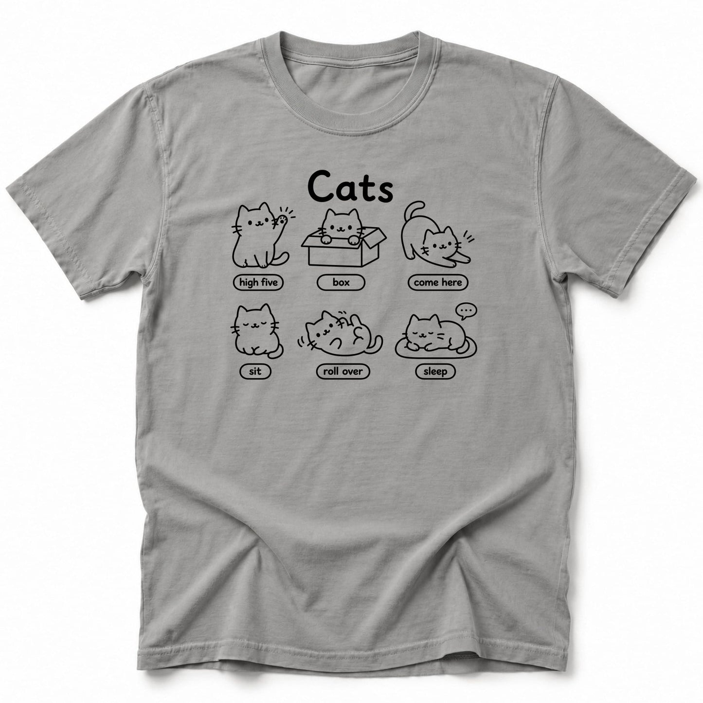 Cats T-Shirt Grey / S 86320427146965942536 T-Shirt
